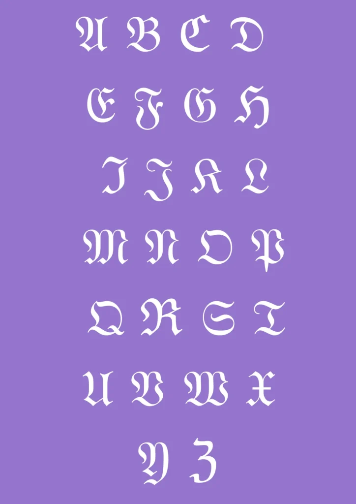 🌟~Letras Góticas Bonitas – Fuentes Góticas para copiar y pegar~🌟 1 Letras Góticas Bonitas para Copiar y Pegar